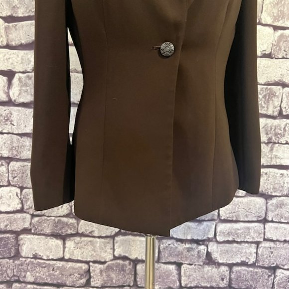 Le Suit Brown 2 Piece Tank & Matching Long Sleeve Jacket Size 8 - Picture 3 of 10